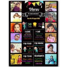 Load image into Gallery viewer, Buy Cocomelon Theme Personalized Milestone Board available online in india