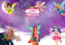 Load image into Gallery viewer, Snow fair premium Fairy theme Backdrop banner for kids Birthday