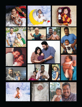 Load image into Gallery viewer, One Year - 12 Months Photo Collage Board - For First Birthday Model - 14 - Made of Wooden MDF board
