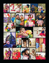 Load image into Gallery viewer, One Year - 12 Months Photo Collage Board - For First Birthday Model - 15 - Made of Wooden MDF board