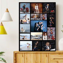 Load image into Gallery viewer, photo collage board,baby collage board ,1 to 12 month baby collage ,collage board in wooden,wall hanging baby photo,theme collage board, customized collage board,free delivery,online combo,combo kit for adults,kids,womens,delivery all over India, budget friendly, elite party decors, surprise party decor,indoor and outdoor party decors