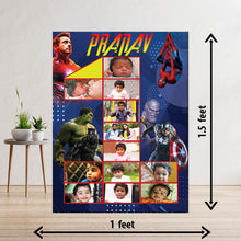 Load image into Gallery viewer, photo collage board,baby collage board ,1 to 12 month baby collage ,collage board in wooden,wall hanging baby photo,theme collage board, customized collage board,free delivery,online combo,combo kit for adults,kids,womens,delivery all over India, budget friendly, elite party decors, surprise party decor,indoor and outdoor party decors