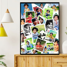 Load image into Gallery viewer, photo collage board,baby collage board ,1 to 12 month baby collage ,collage board in wooden,wall hangind baby photo,theme collage board, customized collage board,free delivery,online combo,combo kit for adults,kids,womens,delivery all over india,budget friendly,elite party decors,surprise party decor,indoor and outdoor party decors