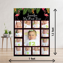 Load image into Gallery viewer, photo collage board,baby collage board ,1 to 12 month baby collage ,collage board in wooden,wall hanging baby photo,theme collage board, customized collage board,free delivery,online combo,combo kit for adults,kids,womens,delivery all over India, budget friendly, elite party decors, surprise party decor,indoor and outdoor party decors