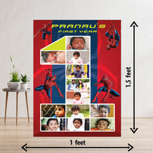 Load image into Gallery viewer, photo collage board,baby collage board ,1 to 12 month baby collage ,collage board in wooden,wall hangind baby photo,theme collage board, customized collage board,free delivery,online combo,combo kit for adults,kids,womens,delivery all over india,budget friendly,elite party decors,surprise party decor,indoor and outdoor party decors
