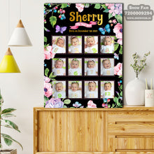 Load image into Gallery viewer, Buy Birthday Decoration One Year-12 Months 1st Birthday Collage Board For Birthday Party Decorations