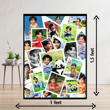 Load image into Gallery viewer, photo collage board,baby collage board ,1 to 12 month baby collage ,collage board in wooden,wall hangind baby photo,theme collage board, customized collage board,free delivery,online combo,combo kit for adults,kids,womens,delivery all over india,budget friendly,elite party decors,surprise party decor,indoor and outdoor party decors