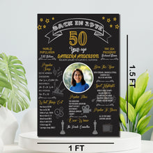 Load image into Gallery viewer, Customize it with your name, age, and memorable milestones to create a cherished keepsake that will be treasured for years to come