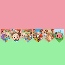 Load image into Gallery viewer, Cocomelon combo birthday decor ,theme Cocomelon for kits birthday, Cocomelon birthday kit, Cocomelon home party decor ,Cocomelon theme baby name banner customized ,customized Cocomelon theme, theme for baby boys and girls birthday party, Cocomelon milestone chalkboard and combo kits Express Delivery All Over India . Book Online At The Best Discounted Offer Price, Budget Friendly, Elite Party Decors, Surprise Party Decors, Indoor And Outdoor Party Decor