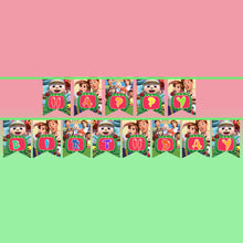 Load image into Gallery viewer, Cocomelon combo birthday decor ,theme Cocomelon for kits birthday, Cocomelon birthday kit, Cocomelon home party decor ,Cocomelon theme baby name banner customized ,customized Cocomelon theme, theme for baby boys and girls birthday party, Cocomelon milestone chalkboard and combo kits Express Delivery All Over India . Book Online At The Best Discounted Offer Price, Budget Friendly, Elite Party Decors, Surprise Party Decors, Indoor And Outdoor Party Decor