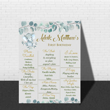Load image into Gallery viewer, Personalize it with your child's name, age, and milestones to create a cherished keepsake that will be treasured for years to come