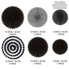 Load image into Gallery viewer, Red paper fan decoration for birthday, colour Red paper fan decoration for birthday, colour Red paper fan decoration for anniversary, colour Black and gold Red paper fan decoration for baby shower Express Delivery All Over India . Book Online At The Best Discounted Offer Price, Budget Friendly, Elite Party Decors, Surprise Party Decors, Indoor And Outdoor Party Decor