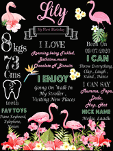 Load image into Gallery viewer, Flamingo combo birthday decor ,theme Flamingo for kits birthday, Flamingo birthday kit, Flamingo home party decor ,Flamingo theme baby name banner customized ,customized Flamingo theme, theme for baby boys and girls birthday party, Flamingo milestone chalkboard and combo kits Express Delivery All Over India . Book Online At The Best Discounted Offer Price, Budget Friendly, Elite Party Decors, Surprise Party Decors, Indoor And Outdoor Party Decor