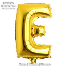 Load image into Gallery viewer, Snow Fair - 16 Inches Gold Color Alphabet Foil Balloons For Birthday Party Decoration