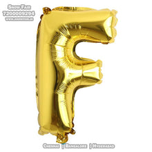 Load image into Gallery viewer, Snow Fair - 16 Inches Gold Color Alphabet Foil Balloons For Birthday Party Decoration
