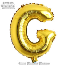 Load image into Gallery viewer, Snow Fair - 16 Inches Gold Color Alphabet Foil Balloons For Birthday Party Decoration