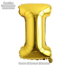Load image into Gallery viewer, Snow Fair - 16 Inches Gold Color Alphabet Foil Balloons For Birthday Party Decoration