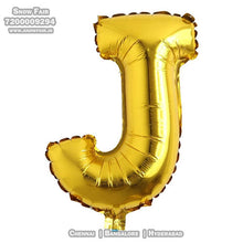 Load image into Gallery viewer, Snow Fair - 16 Inches Gold Color Alphabet Foil Balloons For Birthday Party Decoration