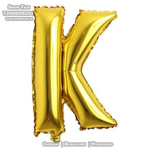 Load image into Gallery viewer, Snow Fair - 16 Inches Gold Color Alphabet Foil Balloons For Birthday Party Decoration