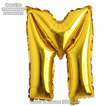 Load image into Gallery viewer, Snow Fair - 16 Inches Gold Color Alphabet Foil Balloons For Birthday Party Decoration
