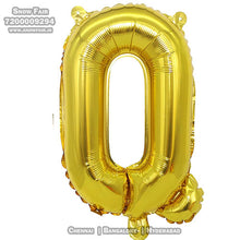 Load image into Gallery viewer, Snow Fair - 16 Inches Gold Color Alphabet Foil Balloons For Birthday Party Decoration