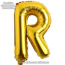 Load image into Gallery viewer, Snow Fair - 16 Inches Gold Color Alphabet Foil Balloons For Birthday Party Decoration