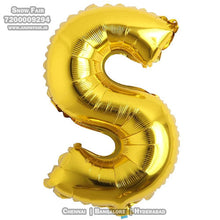 Load image into Gallery viewer, Snow Fair - 16 Inches Gold Color Alphabet Foil Balloons For Birthday Party Decoration