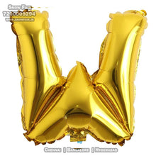 Load image into Gallery viewer, Snow Fair - 16 Inches Gold Color Alphabet Foil Balloons For Birthday Party Decoration