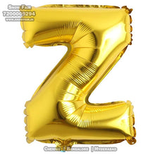 Load image into Gallery viewer, Snow Fair - 16 Inches Gold Color Alphabet Foil Balloons For Birthday Party Decoration