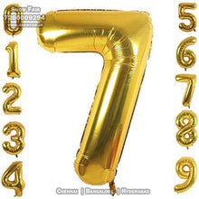 Load image into Gallery viewer, Snow Fair -16 Inches Gold Color Foil Number Balloons for Birthday Party Decoration.