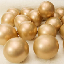 Load image into Gallery viewer, Premium Metallic Gold Balloons for Birthday party and all occasions. Express delivery all over india . Book online at the best discounted offer price. Gold balloon decoration for birthday .Gold balloon decoration , Gold metallic balloons , Gold balloon for decoration