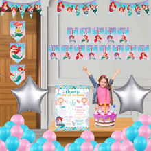 Load image into Gallery viewer, Mermaid combo birthday decor ,theme Mermaid for kits birthday, Mermaid birthday kit, Mermaid home party decor ,Mermaid theme baby name banner customized ,customized Mermaid theme, theme for baby boys and girls birthday party, Mermaid milestone chalkboard and combo kits Express Delivery All Over India . Book Online At The Best Discounted Offer Price, Budget Friendly, Elite Party Decors, Surprise Party Decors, Indoor And Outdoor Party Decor