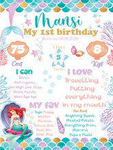 Load image into Gallery viewer, Mermaid combo birthday decor ,theme Mermaid for kits birthday, Mermaid birthday kit, Mermaid home party decor ,Mermaid theme baby name banner customized ,customized Mermaid theme, theme for baby boys and girls birthday party, Mermaid milestone chalkboard and combo kits Express Delivery All Over India . Book Online At The Best Discounted Offer Price, Budget Friendly, Elite Party Decors, Surprise Party Decors, Indoor And Outdoor Party Decor
