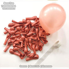 Load image into Gallery viewer, Snow Fair-Rose Gold Colour Metallic Balloons-(Pack of 50)for Birthday,Anniversary,Baby shower and Bachelorette Party decor