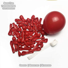 Load image into Gallery viewer, Snow Fair- Red Color Metallic Balloons - (Pack of 50 ) for Birthday decor , Anniversary, Baby shower and Bachelorette Party decorations