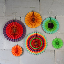Load image into Gallery viewer, Multi Color paper fan decoration for birthday, color Multi Color paper fan decoration for birthday, colour Multi Color paper fan decoration for anniversary, colour Black and gold Multi Color paper fan decoration for baby shower Express Delivery All Over India . Book Online At The Best Discounted Offer Price, Budget Friendly, Elite Party Decors, Surprise Party Decors, Indoor And Outdoor Party Decor