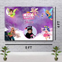 Load image into Gallery viewer, Snow fair premium Fairy theme Backdrop banner for kids Birthday