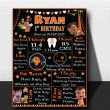Load image into Gallery viewer, Add a dash of adventure with the Mighty Little Bheem Chalkboard for Kids' Birthday Party