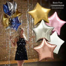 Load image into Gallery viewer, Premium Star foil Balloons rosegold for Birthday party and all occasions, Express delivery all over india ,Book online at the best discounted offer price, rose gold foil Balloons for birthday decoration ,rose gold foil Balloons decoration ,rose gold Star foil Balloons ,, budget friendly, elite party decors, surprise party decors, indoor and outdoor party decor