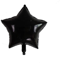 Load image into Gallery viewer, Premium Star foil Balloons balck for Birthday party and all occasions, Express delivery all over india ,Book online at the best discounted offer price, BLACK Star foil Balloons for birthday decoration ,BLACK Star foil Balloons decoration , BLACK Star foil Balloons ,, budget friendly, elite party decors, surprise party decors, indoor and outdoor party decors