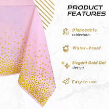 Load image into Gallery viewer, Snow Fair Premium Pink and Gold Party Supplies Birthday Party Decorations Pink Disposable Tableware Set - Paper Cups Plates Straws Table Cloth Birthday Party Decor for kids and adults, Express Delivery All Over India . Book Online at the Best Discounted Offer Price, Budget Friendly, Elite Party Decors, Surprise Party Decors, Indoor and Outdoor Party Decor