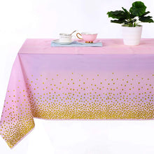 Load image into Gallery viewer, Snow Fair Premium Pink and Gold Party Supplies Birthday Party Decorations Pink Disposable Tableware Set - Paper Cups Plates Straws Table Cloth Birthday Party Decor for kids and adults, Express Delivery All Over India . Book Online at the Best Discounted Offer Price, Budget Friendly, Elite Party Decors, Surprise Party Decors, Indoor and Outdoor Party Decor