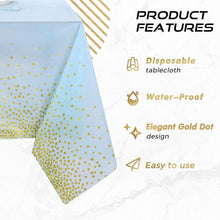 Load image into Gallery viewer, Snow Fair Premium Blue and Gold Party Supplies Birthday Party Decorations Blue Disposable Tableware Set - Paper Cups Plates Straws Table Cloth Birthday Party Decor for kids and adults, Express Delivery All Over India . Book Online at the Best Discounted Offer Price, Budget Friendly, Elite Party Decors, Surprise Party Decors, Indoor and Outdoor Party Decor