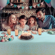 Load image into Gallery viewer, Snow Fair Premium Blue and Gold Party Supplies Birthday Party Decorations Blue Disposable Tableware Set - Paper Cups Plates Straws Table Cloth Birthday Party Decor for kids and adults, Express Delivery All Over India . Book Online at the Best Discounted Offer Price, Budget Friendly, Elite Party Decors, Surprise Party Decors, Indoor and Outdoor Party Decor