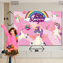 Load image into Gallery viewer, Unicorn Backdrop Banner
