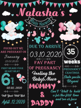 Load image into Gallery viewer, Baby Shower Chalkboard and Milestone Board for Decoration