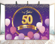Load image into Gallery viewer, Snow Fair Premium Wedding Anniversary Backdrop Banner