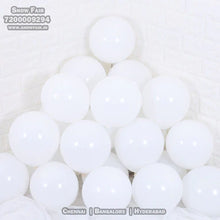 Load image into Gallery viewer, Snow Fair-White Colour Metallic Balloons-(Pack of 50)for Birthday,Anniversary,Baby shower and Bachelorette Party decor