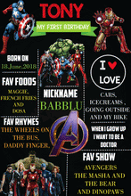Load image into Gallery viewer, Avengers combo birthday decor ,theme Avengers for kits birthday, Avengers birthday kit, Avengers home party decor ,Avengers theme baby name banner customized ,customized Avengers theme, theme for baby boys and girls birthday party, Avengers milestone chalkboard and combo kits Express Delivery All Over India . Book Online At The Best Discounted Offer Price, Budget Friendly, Elite Party Decors, Surprise Party Decors, Indoor And Outdoor Party