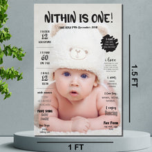 Load image into Gallery viewer, 1st Birthday Chalkboard for kids, first birthday milestone board for baby, baby board, chalkboards for baby,kids chalk board,chalkboards for girl baby chalkboard for boy baby, milestone board for boy baby, milestone board for girl baby . 1st birthday chalk board, first Birthday milestone board for birthday, Express Delivery All Over India . Book Online At The Best Discounted Offer Price, Budget Friendly, Elite Party Decors, Surprise Party Decors, Indoor And Outdoor Party Decor